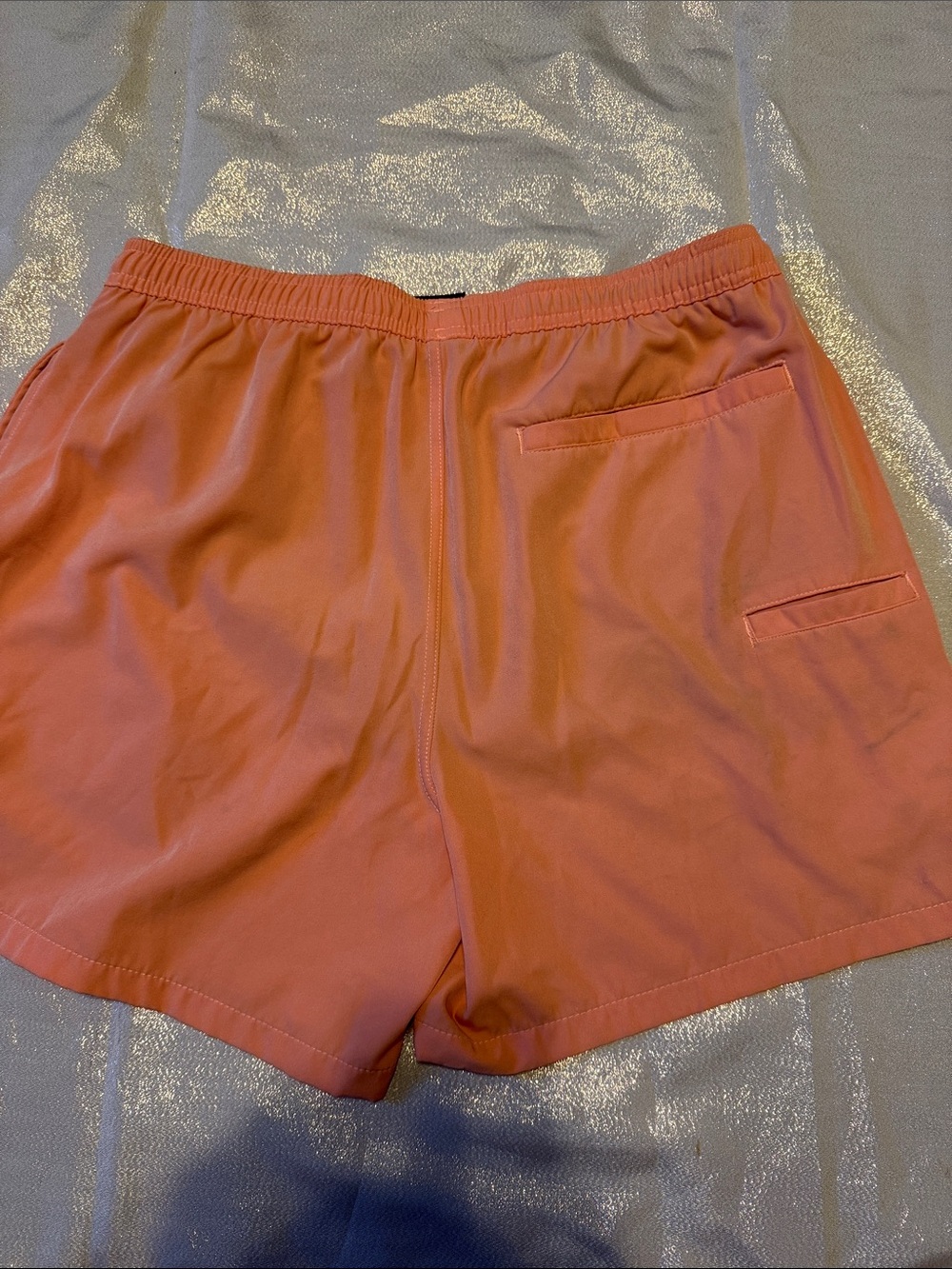 Huk Coral active shorts with Teal Drawstring - Picture 4 of 4